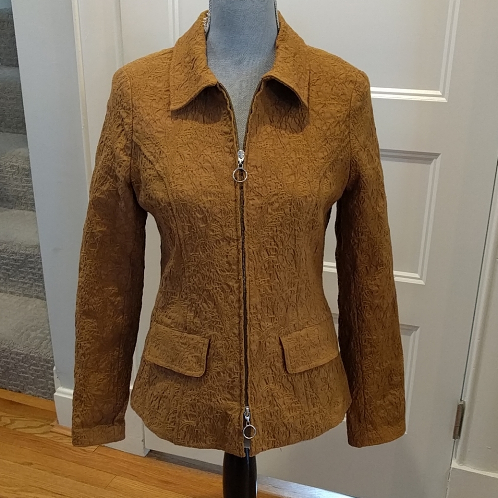 3/$30 Acorn tailored zip up jacket size 4